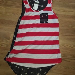 American flag tank